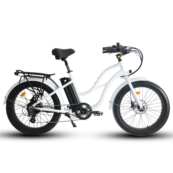 Island Breeze - Step Thru 24x3 - 52v Beach Cruiser Electric Bike